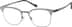 Titanium Browline Glasses 137412 in Gray