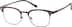 Titanium Browline Glasses 137415 in Brown