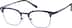 Titanium Browline Glasses 137416 in Navy