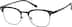 Titanium Browline Glasses 137421 in Black