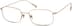 Titanium Rectangle Glasses 137514 in Gold