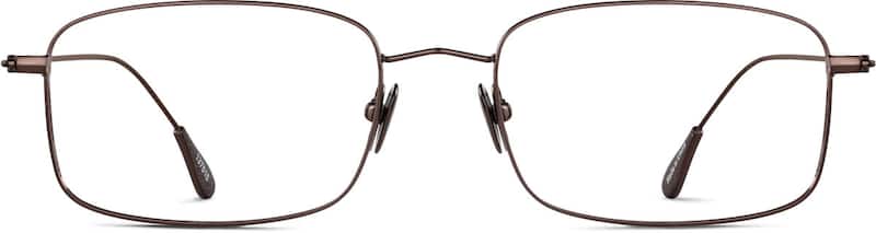 Copper Titanium Rectangle Glasses
