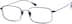Titanium Rectangle Glasses 137516 in Navy