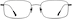 Titanium Rectangle Glasses 137521 in Black