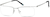 Angle view of Titanium Rectangle Glasses 137611 in Silver thumbnail