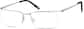 Angle view of Titanium Rectangle Glasses 137611 in Silver thumbnail