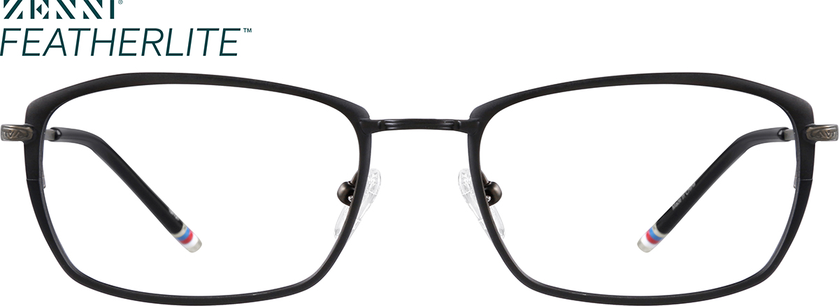 Black Titanium Rectangle Glasses