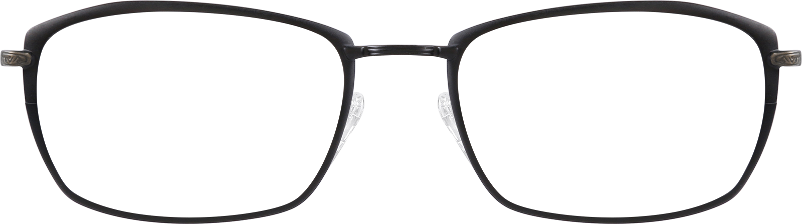 Black Titanium Rectangle Glasses #137721 | Zenni Optical