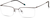 Angle view of Titanium Rectangle Glasses 137815 in Brown thumbnail