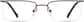 Front view of Titanium Rectangle Glasses 137815 in Brown thumbnail