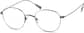 Angle view of Titanium Round Glasses 137912 in Gray thumbnail