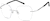 Angle view of Titanium Rimless Glasses 138014 in Silver thumbnail