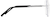 Side view of Titanium Rimless Glasses 138014 in Silver thumbnail