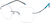 Angle view of Titanium Rimless Glasses 138016 in Blue thumbnail