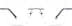 Titanium Rimless Glasses 138016 in Blue