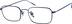 Titanium Rectangle Glasses 138116 in Navy