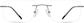 Front view of Customizable Titanium Rimless Glasses 138212 in Gray thumbnail