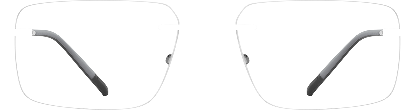 Brown Titanium Rimless Glasses #138215 | Zenni Optical