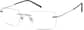 Angle view of Customizable Titanium Rimless Glasses 138215 in Brown thumbnail