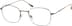 Titanium Square Glasses 138315 in Copper