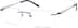 Titanium Rimless Glasses 138416 in Blue