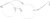 Angle view of Rimless Glasses 138611 in Silver thumbnail