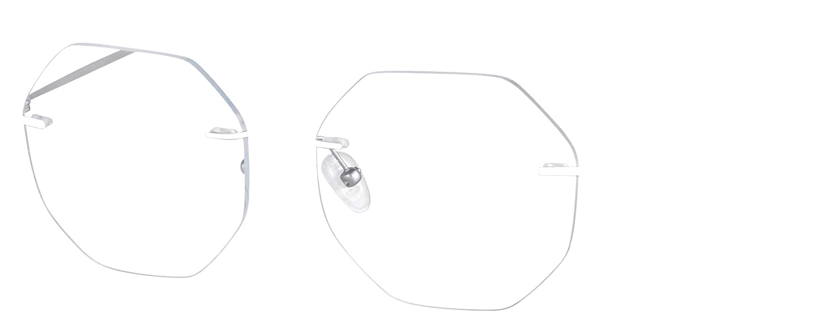 Iridescent Customizable Rimless Glasses #138629 | Zenni Optical Canada