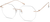 Angle view of Rimless Glasses 138614 in Rose Gold thumbnail