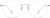 Front view of Rimless Glasses 138614 in Rose Gold thumbnail