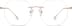 Rimless Glasses 138614 in Rose Gold