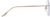 Side view of Rimless Glasses 138614 in Rose Gold thumbnail