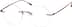 Rimless Glasses 138615 in Brown