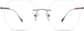 Front view of Customizable Rimless Glasses 138629 in Iridescent thumbnail