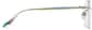 Side view of Customizable Rimless Glasses 138629 in Iridescent thumbnail