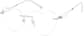 Angle view of Customizable Titanium Rimless Glasses 138811 in Silver thumbnail