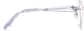 Side view of Customizable Titanium Rimless Glasses 138817 in Purple thumbnail