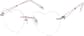 Angle view of Customizable Titanium Rimless Glasses 138819 in Pink thumbnail