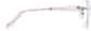 Side view of Customizable Titanium Rimless Glasses 138819 in Pink thumbnail