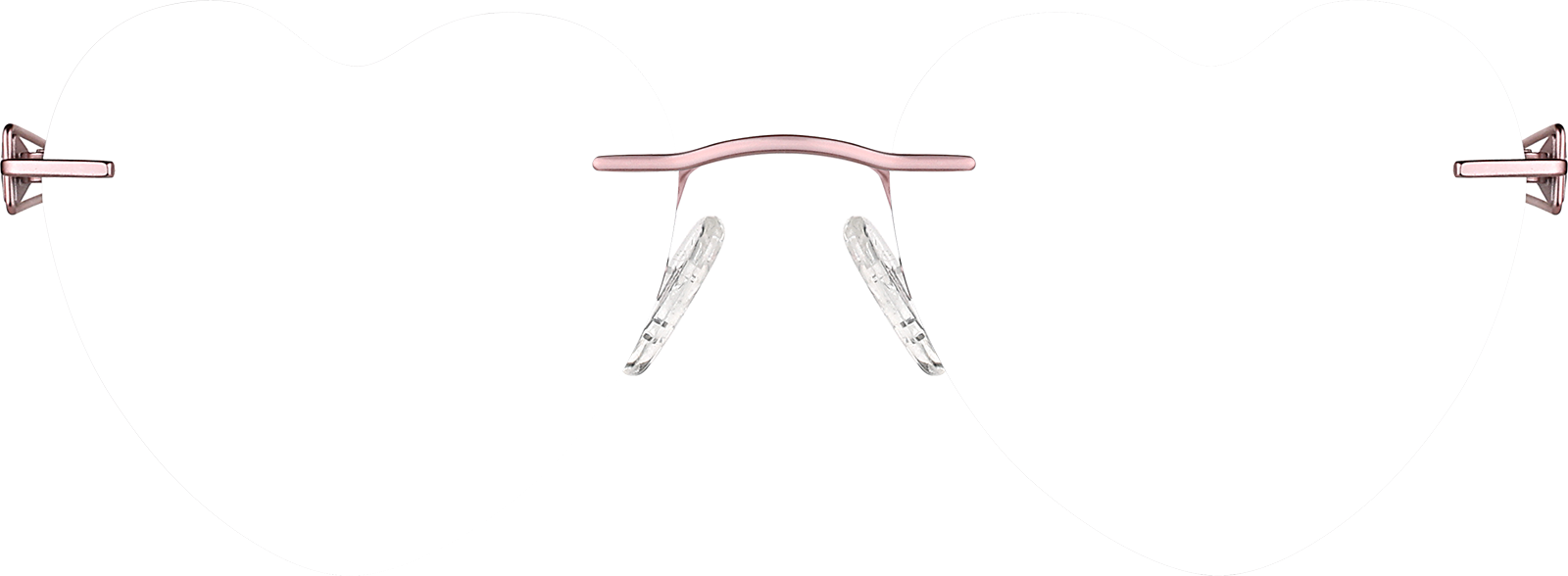 Purple Customizable Titanium Rimless Glasses #138817 | Zenni