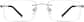 Front view of Customizable Titanium Rimless Glasses 138911 in Silver thumbnail