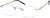 Angle view of Titanium Rimless Glasses 138914 in Gold thumbnail