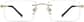 Front view of Customizable Titanium Rimless Glasses 138914 in Gold thumbnail