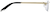 Side view of Titanium Rimless Glasses 138914 in Gold thumbnail