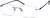 Angle view of Titanium Rimless Glasses 138916 in Blue thumbnail