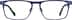 Titanium Rectangle Glasses 139016 in Navy