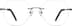 Titanium Rimless Glasses 139112 in Gray