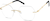 Angle view of Titanium Rimless Glasses 139114 in Gold thumbnail