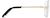 Side view of Titanium Rimless Glasses 139114 in Gold thumbnail