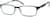 Angle view of Rectangle Glasses 139215 in Copper thumbnail