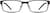 Front view of Rectangle Glasses 139215 in Copper thumbnail